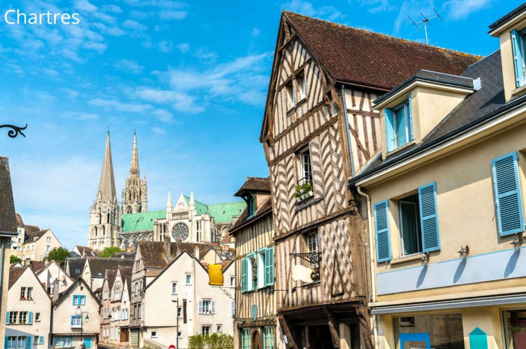 Centre ville et cathédrale Chartres